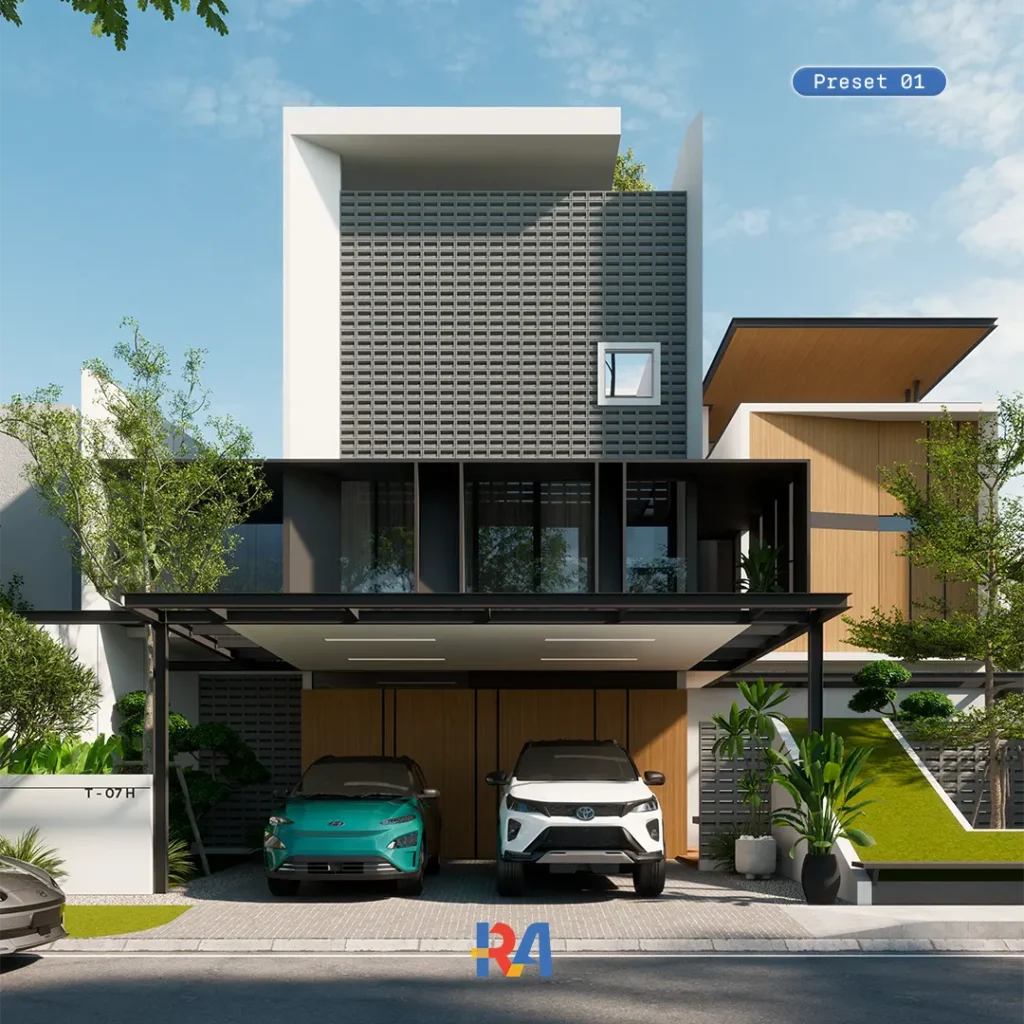 10 Realistic Enscape Presets day scene partly cloudy atmosphere render