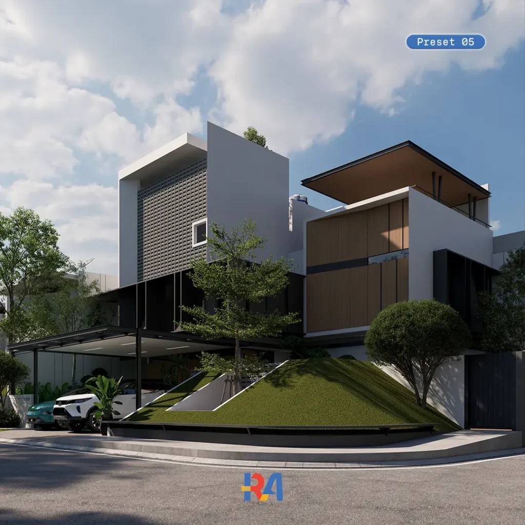 10 Realistic Enscape Presets day scene cool clear sky render