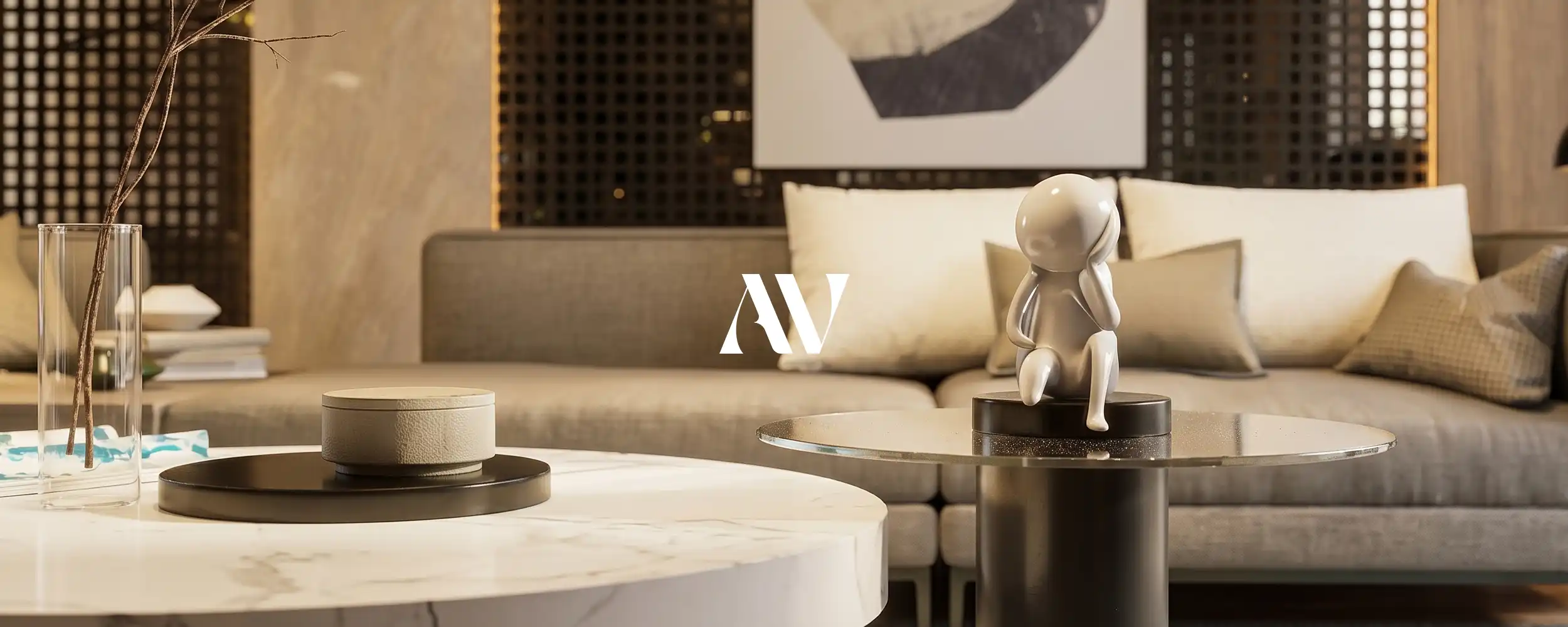 interior detail shot render, modern luxury villa design by Rifki Archviz